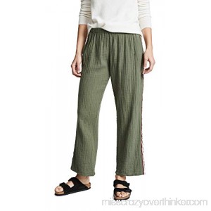 9seed Women's Sorrento Beach Pants Army Green B07KYQYQ51